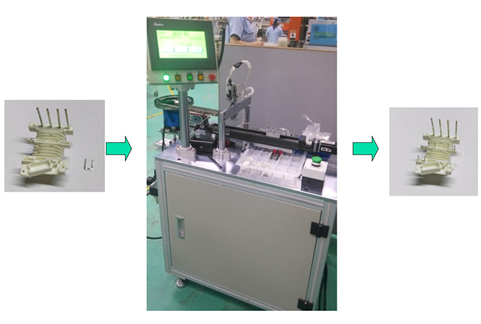 變壓器骨架自動(dòng)插U型PIN腳機(jī)